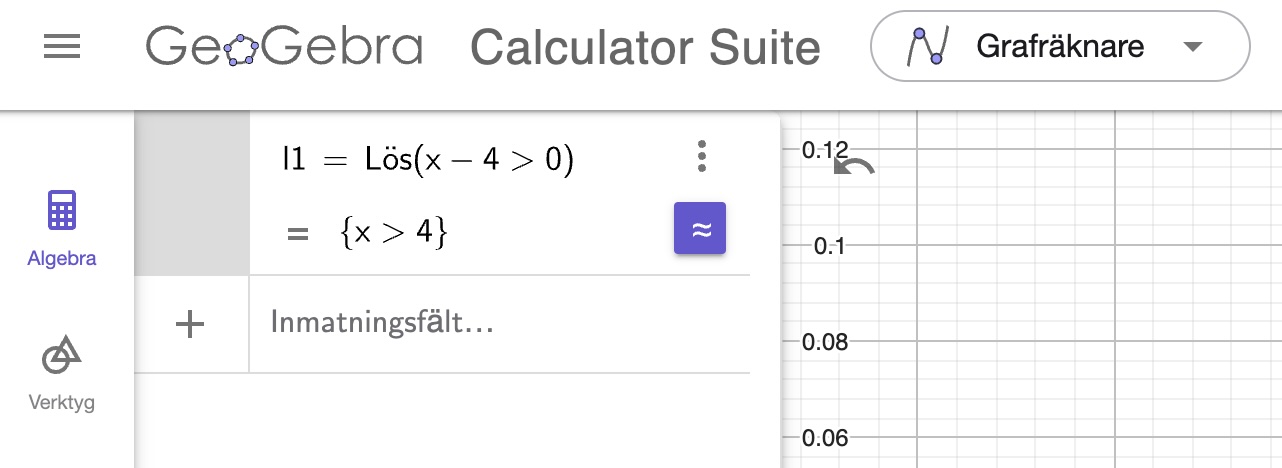 olikhets lösning i geogebra