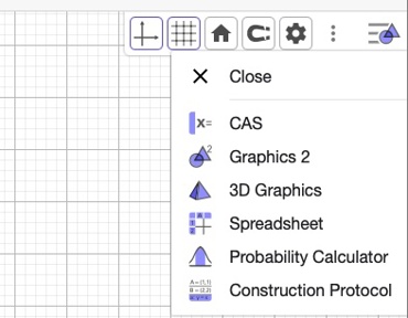 växla till CAS-appen - GeoGebra