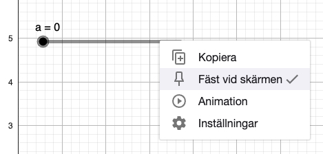 glidare animeringar i geogebra