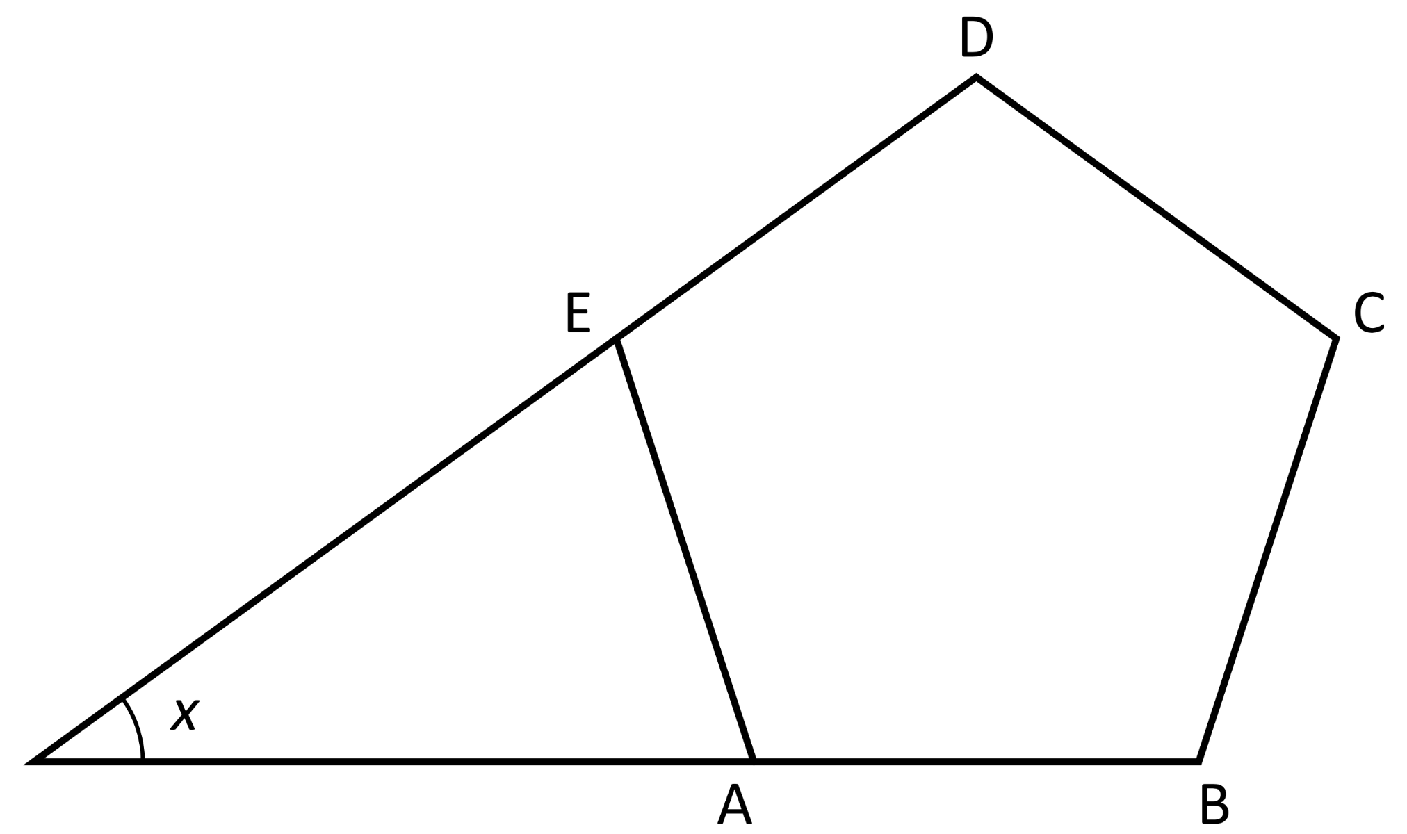 en regelbunden femhörning