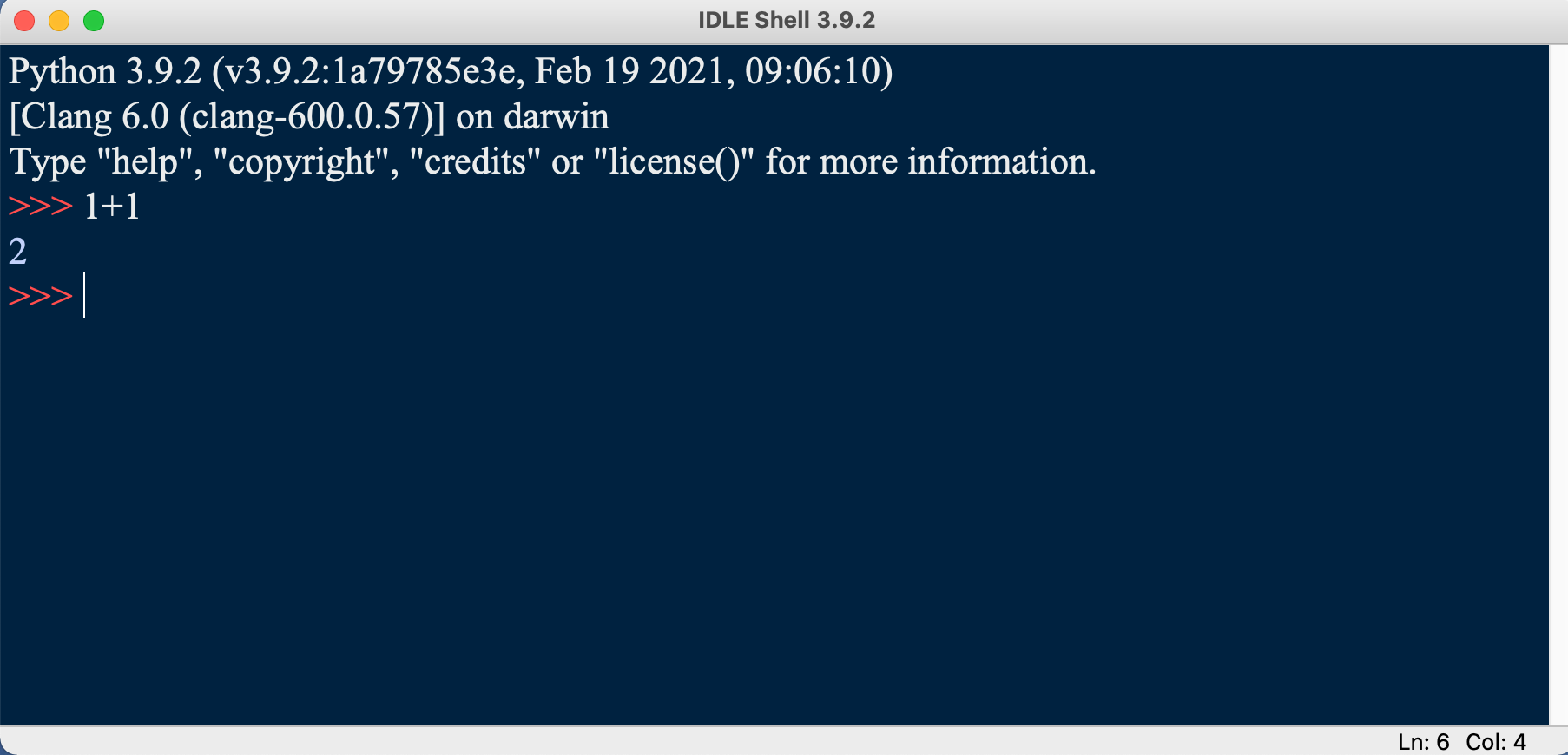 python program IDLE på din dator
