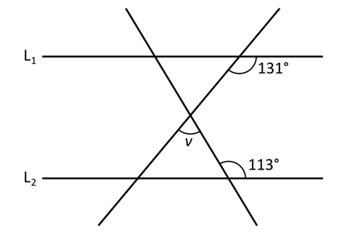 parallella linjer l1 och l2