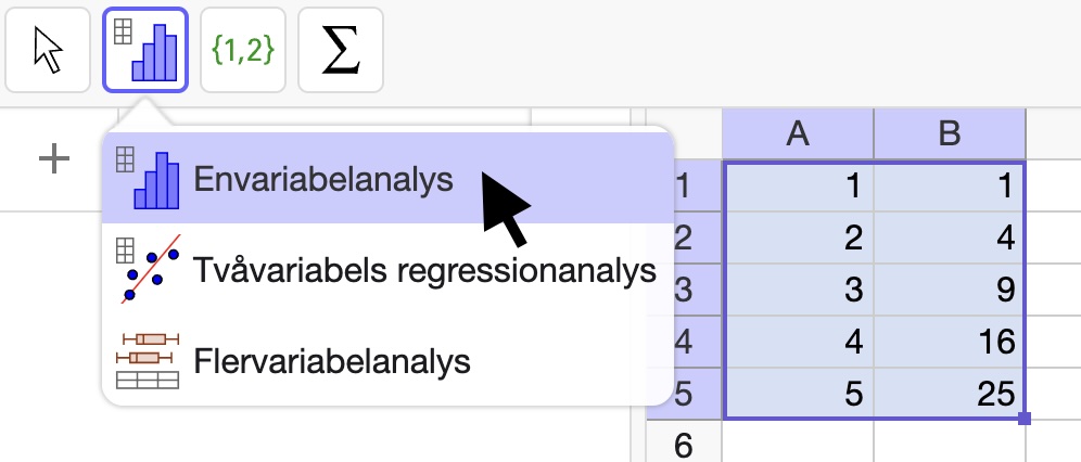 envariabelanalys i geogebra classic