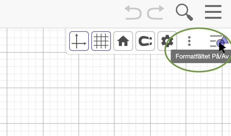 formatfält i geogebra classic
