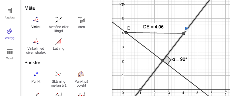 mät längder -avstånd - längd - linje och vinklar