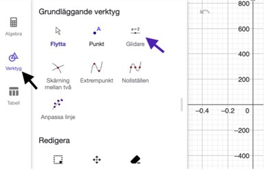 aktivera glidaren