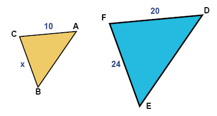 exempel likformiga trianglar