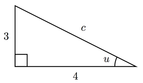 Dubbla vinkeln - rätvinklig triangel
