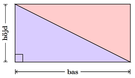 Bas och höjd - Rektangel