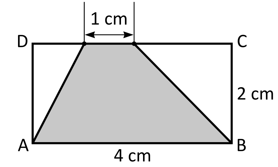 provpass 1 - uppgift 5 - skuggade området i en rektangel